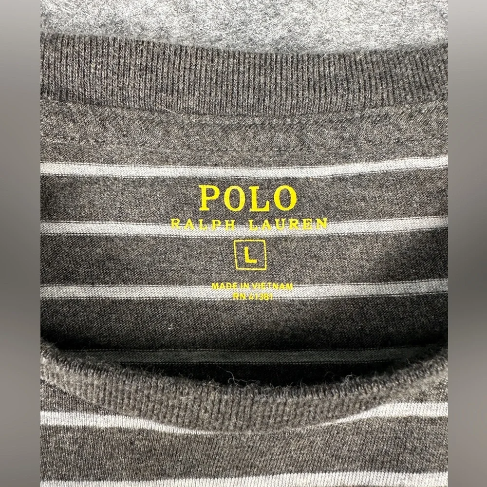 NWOT Polo Ralph Lauren Men's Large striped t-shirt - Picture 5 of 6